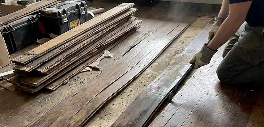 Wood Veneer Water Damage Repair Hoschton