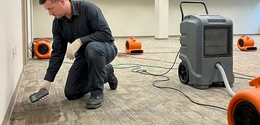 Drying Carpet Padding After Flood in Hoschton